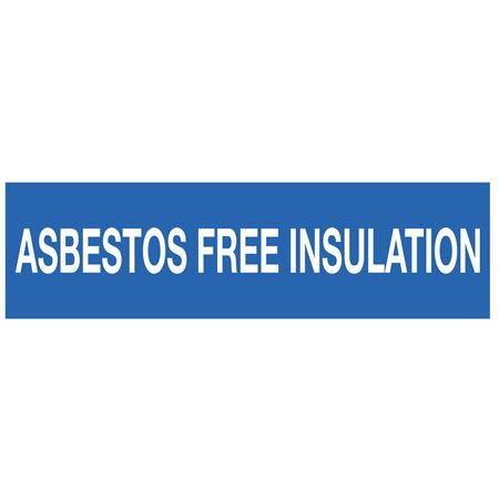 ANSI Pipe Markers Asbestos Free Insulation - Pk/10
